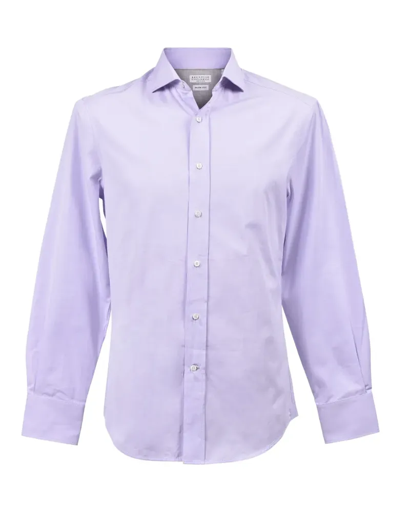 Brunello Cucinelli slim-fit long-sleeve shirt - Violett Violett