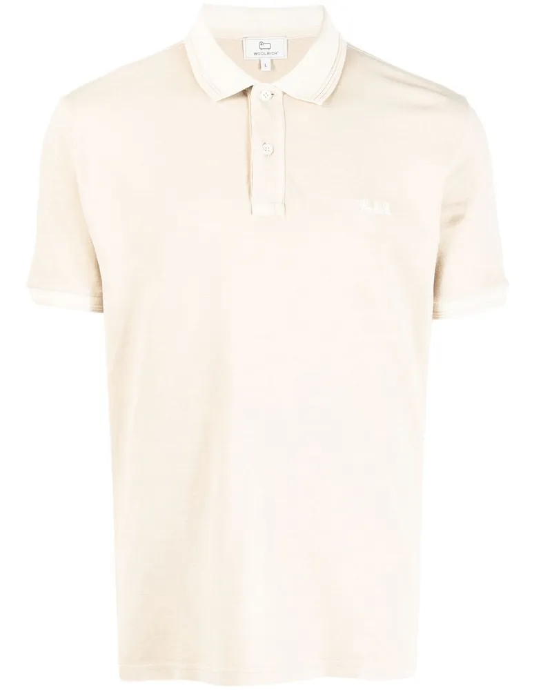 Woolrich Kurzärmeliges Poloshirt - Nude Nude