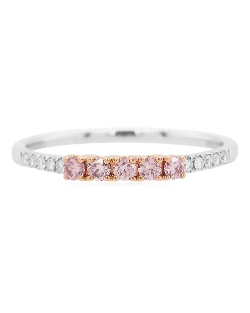 HYT Jewelry 18kt Weißgoldring mit Diamant - Silber Silber