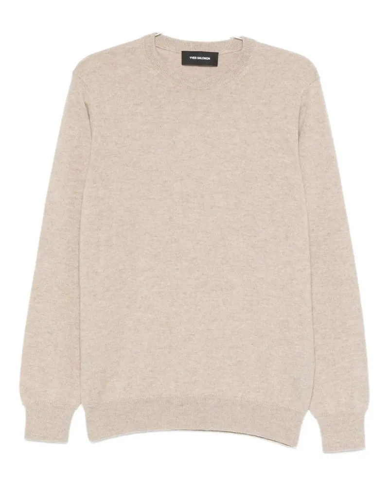 Yves Salomon cashmere crew-neck sweater - Nude Nude