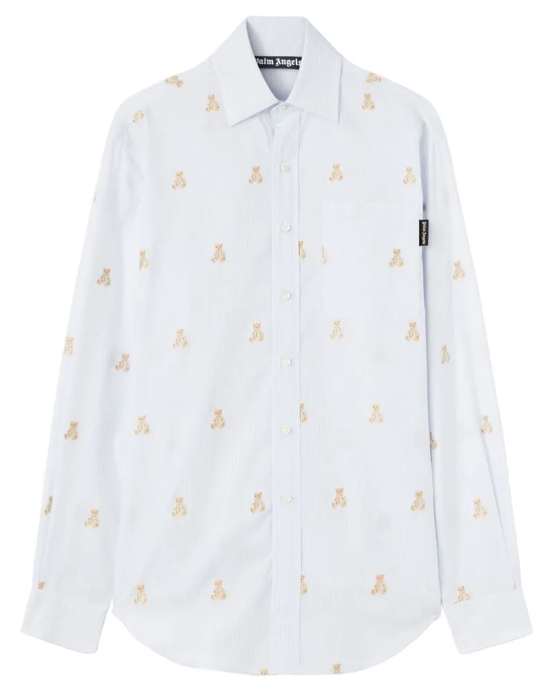 Palm Angels Bear In Mind Hemd - Blau Blau
