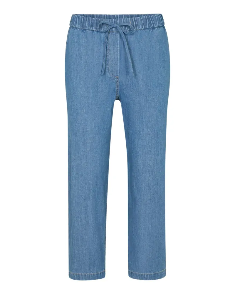 Juvia drawstring cropped jeans - Blau Blau