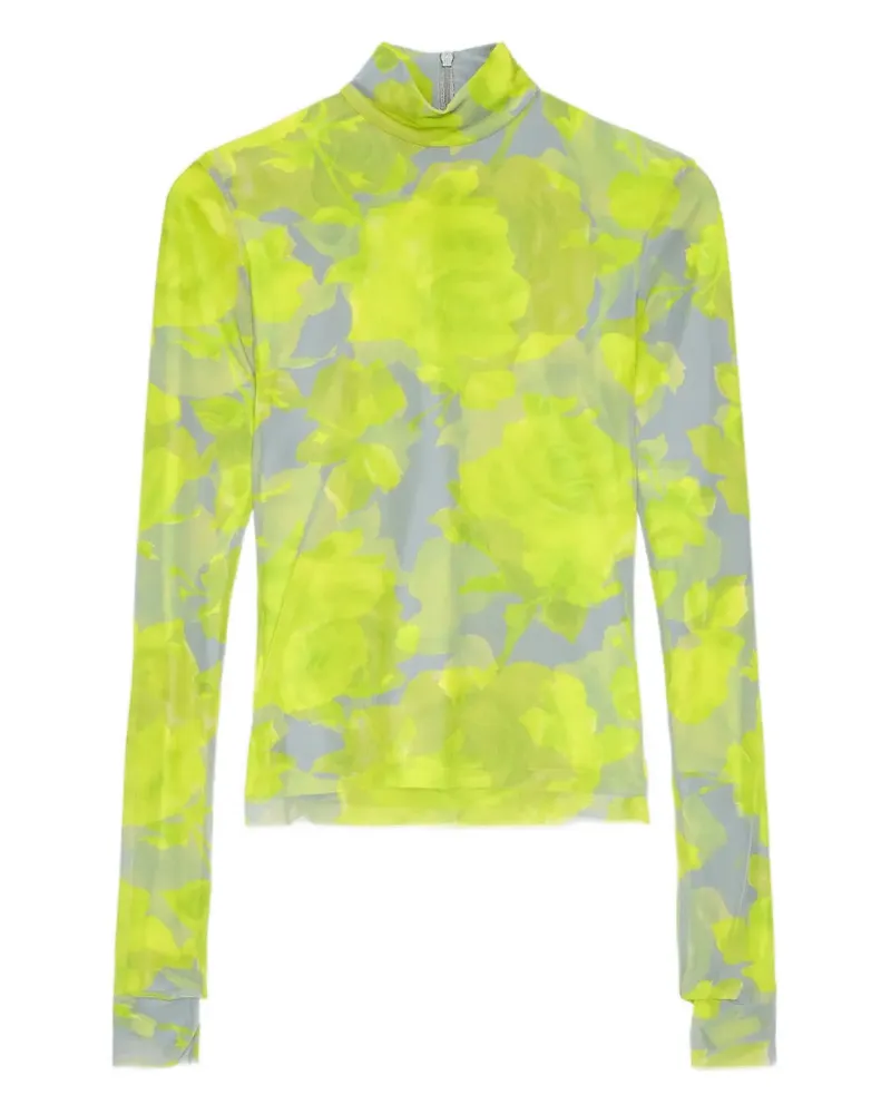 MSGM floral-print top - Gelb Gelb