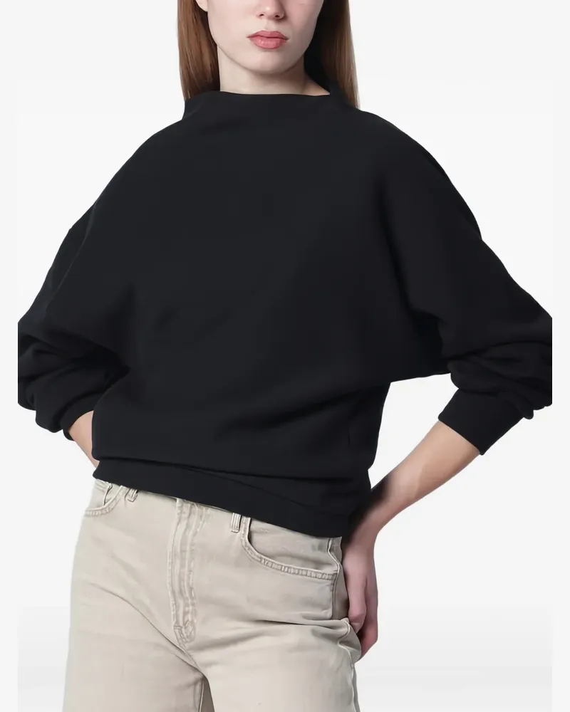 6397 draped sweatshirt - Schwarz Schwarz