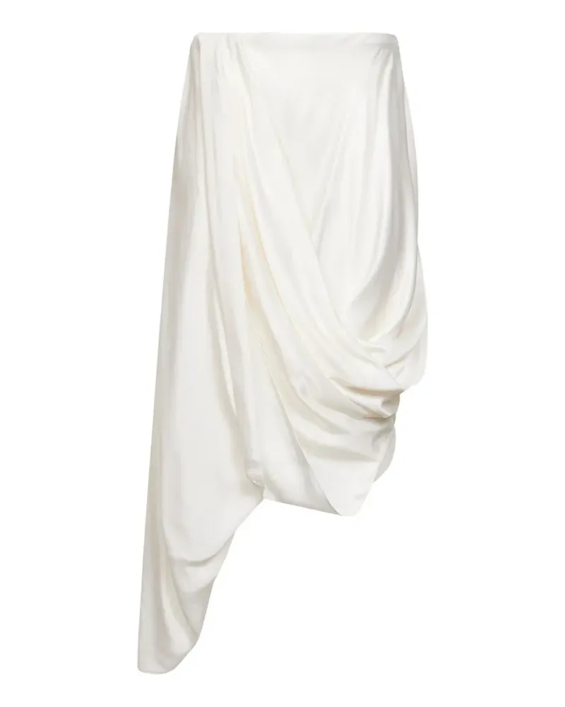 Maison Margiela asymmetric midi skirt - Weiß Weiß