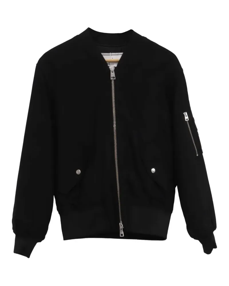 AMI Paris 2021 zip-up bomber jacket - Schwarz Schwarz