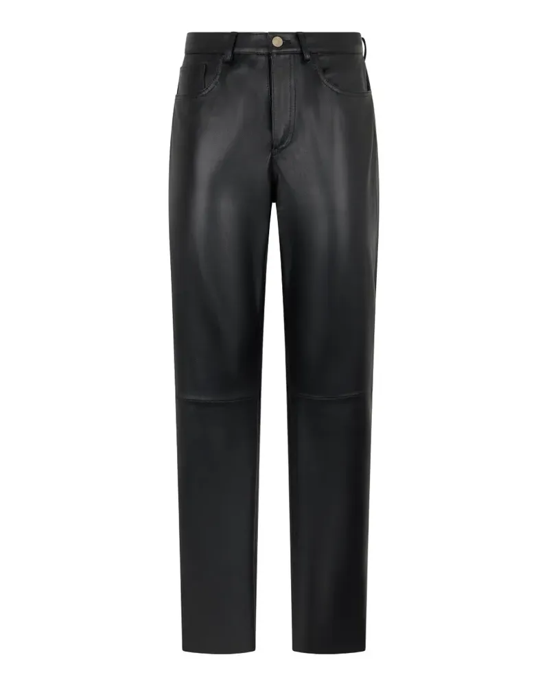 Philosophy Di Lorenzo Serafini Lederhose mit Taschen - Schwarz Schwarz