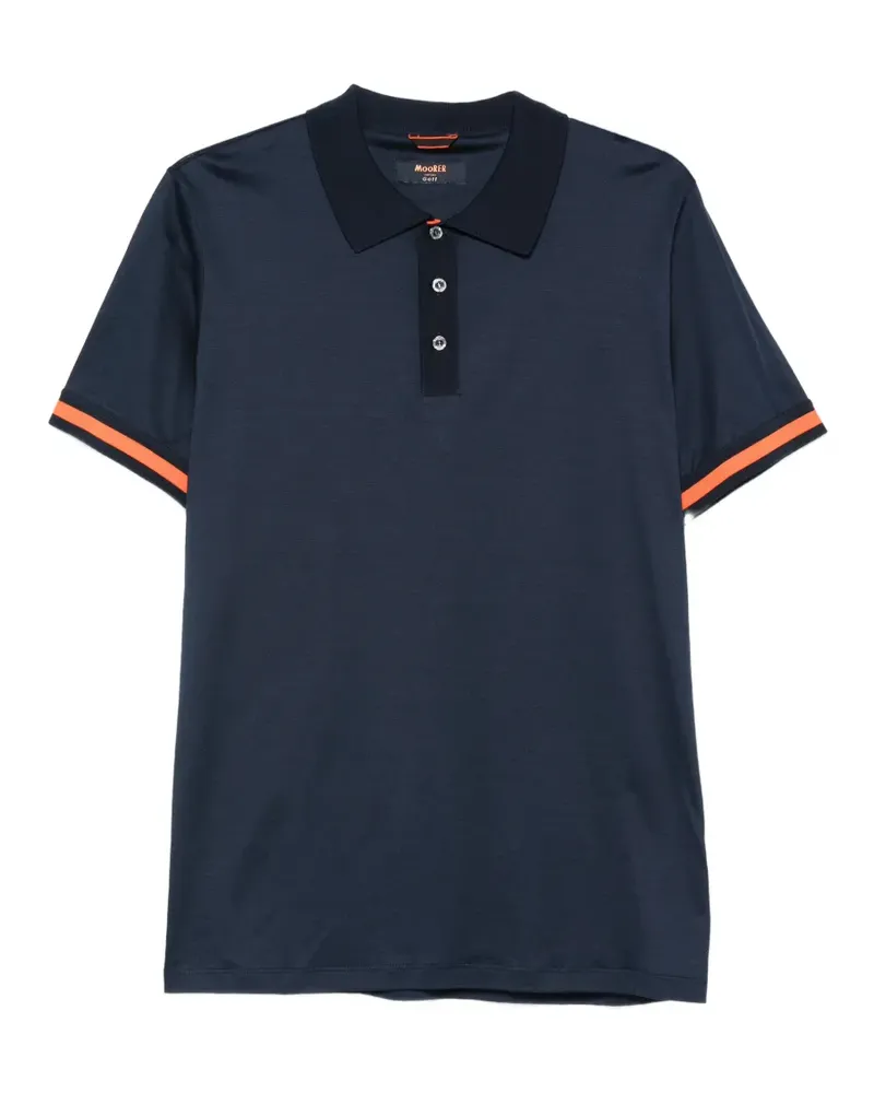 MOORER Ugolino Poloshirt - Blau Blau