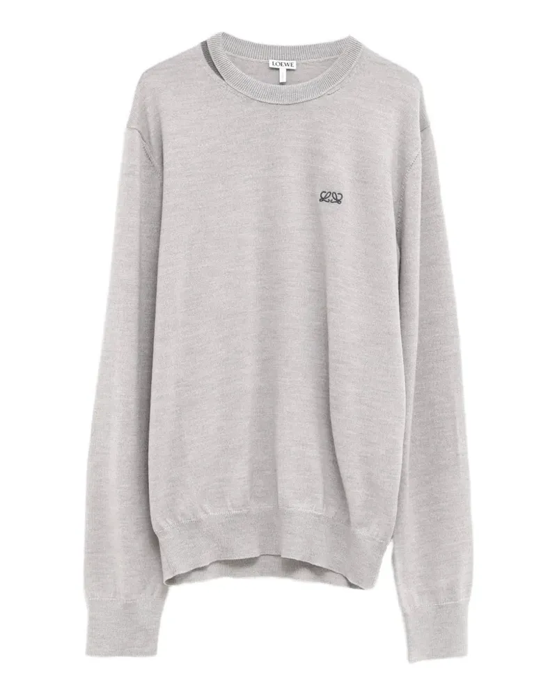 Loewe anagram-embroidered sweater - Grau Grau