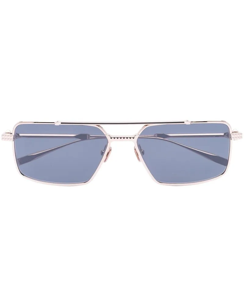 Valentino Garavani Sonnenbrille mit eckigem Gestell Gold