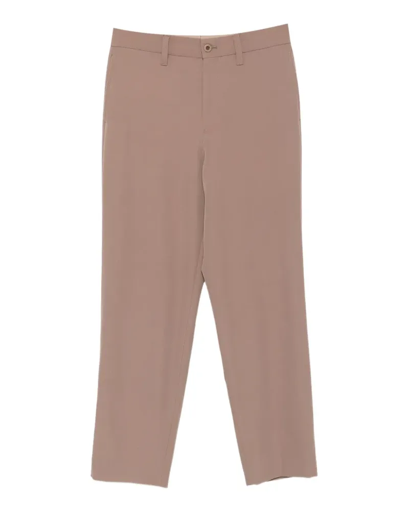 Issey Miyake straight-leg wool trousers - Nude Nude