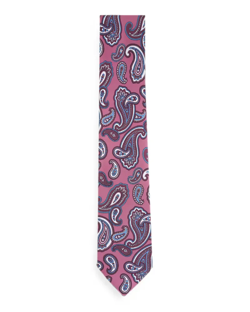 Brioni Krawatte mit Paisleymuster - Rosa Rosa