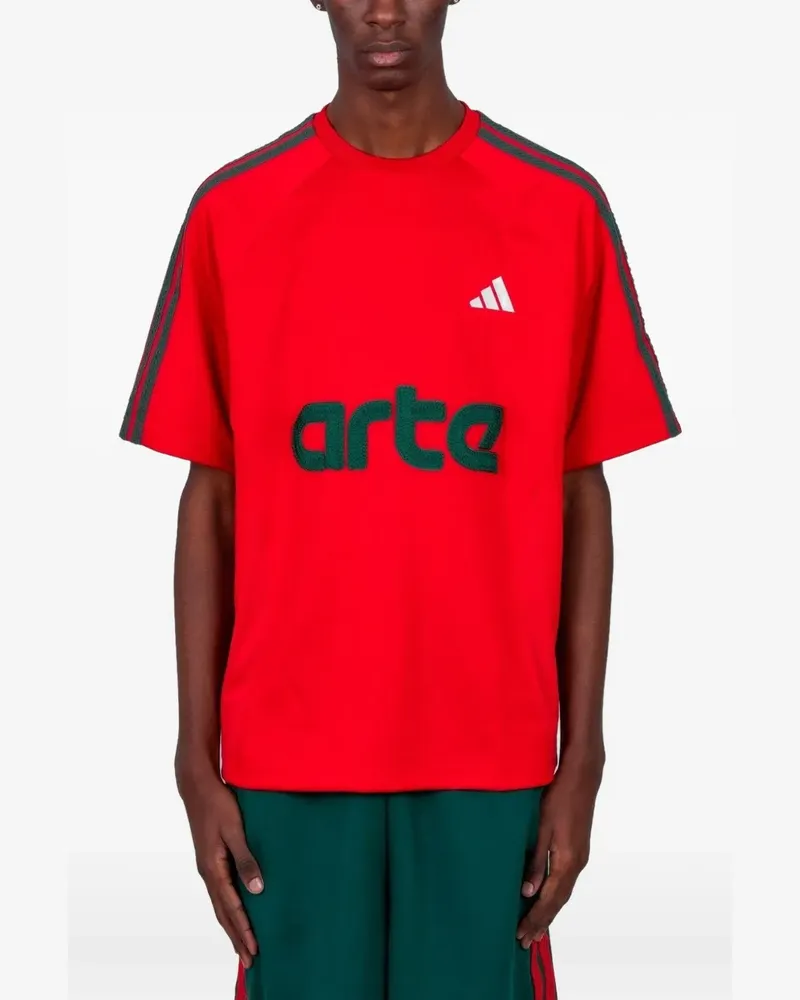 adidas x Arte Antwerp 3-stripes-logo T-shirt - Rot Rot