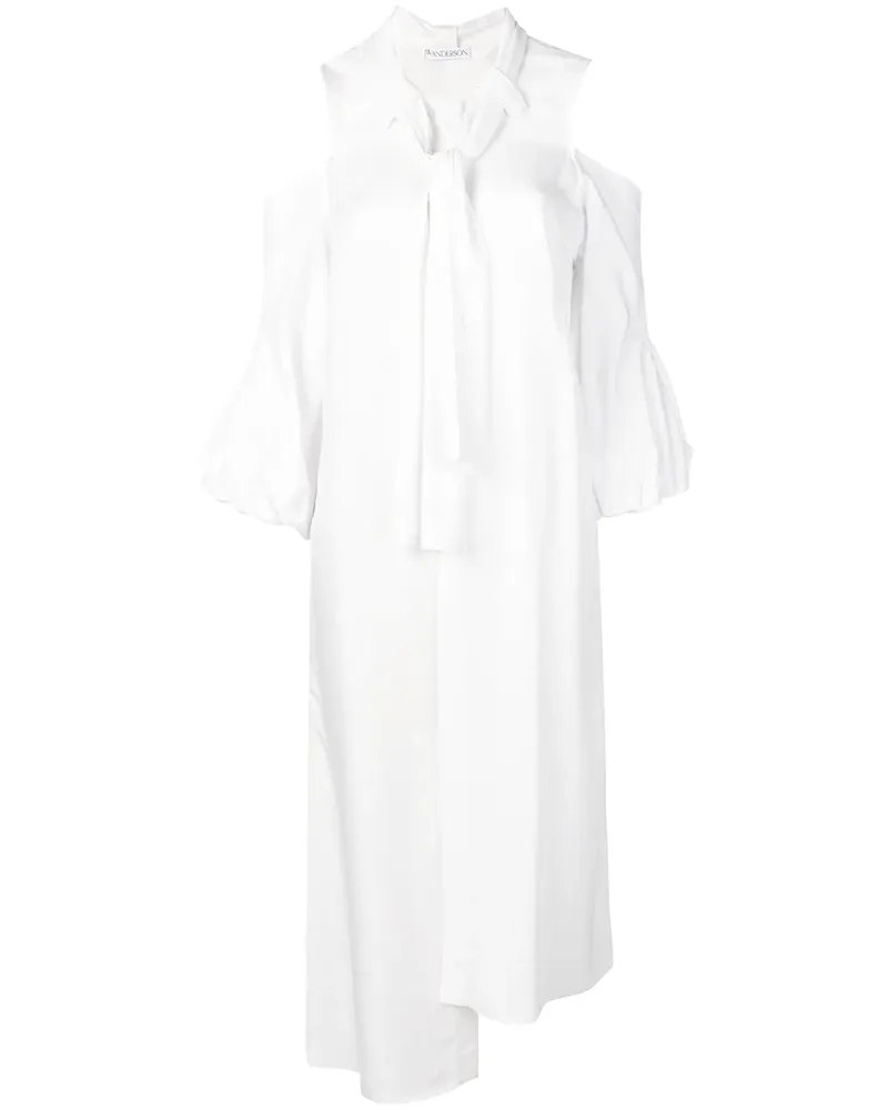 J.W.Anderson Asymmetrisches Kleid - Weiß Weiß