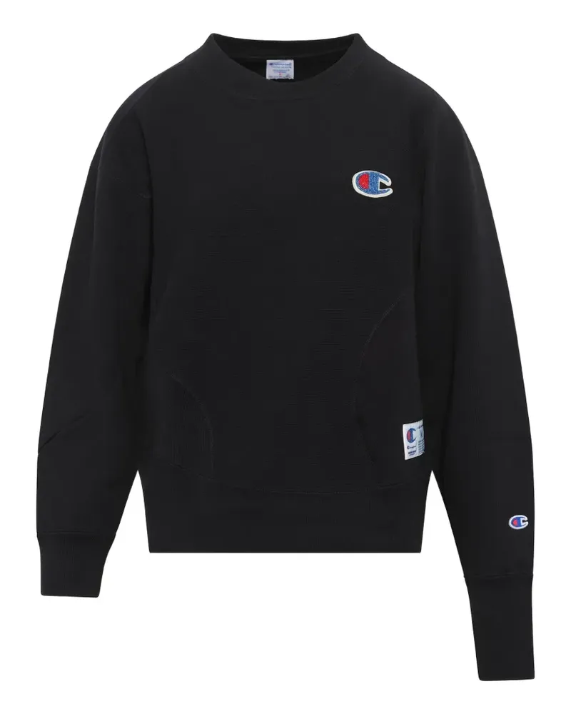 Undercover x Champion logo-patch sweatshirt - Schwarz Schwarz