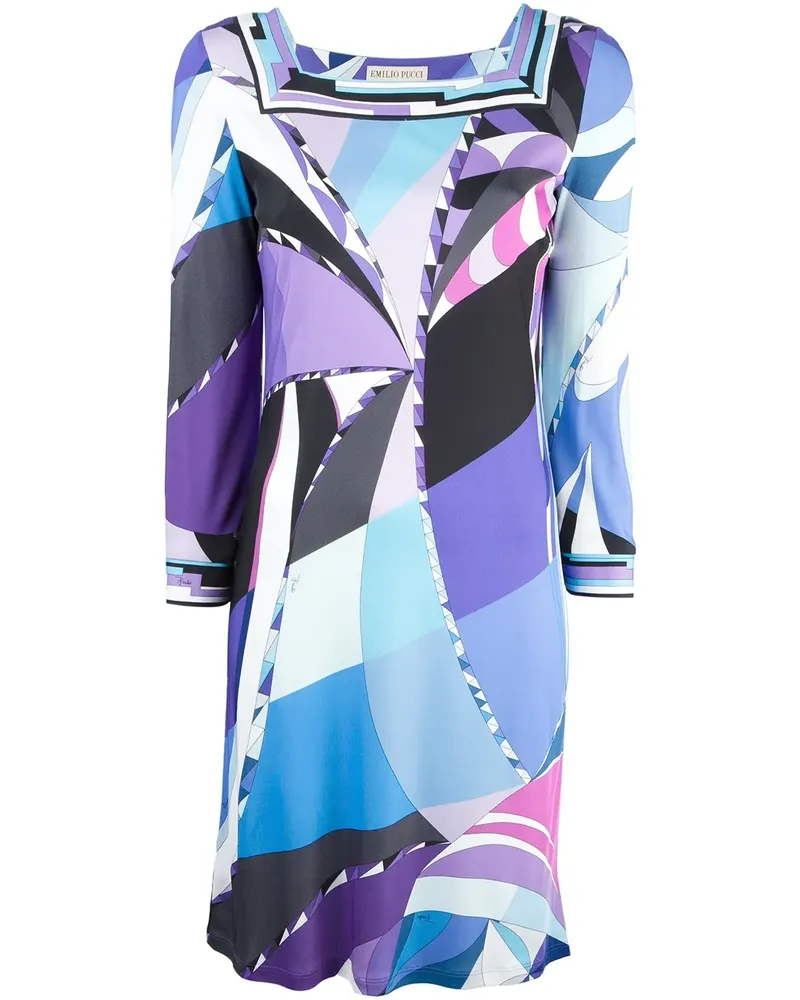 Emilio Pucci psychedelic print dress - Blau Blau