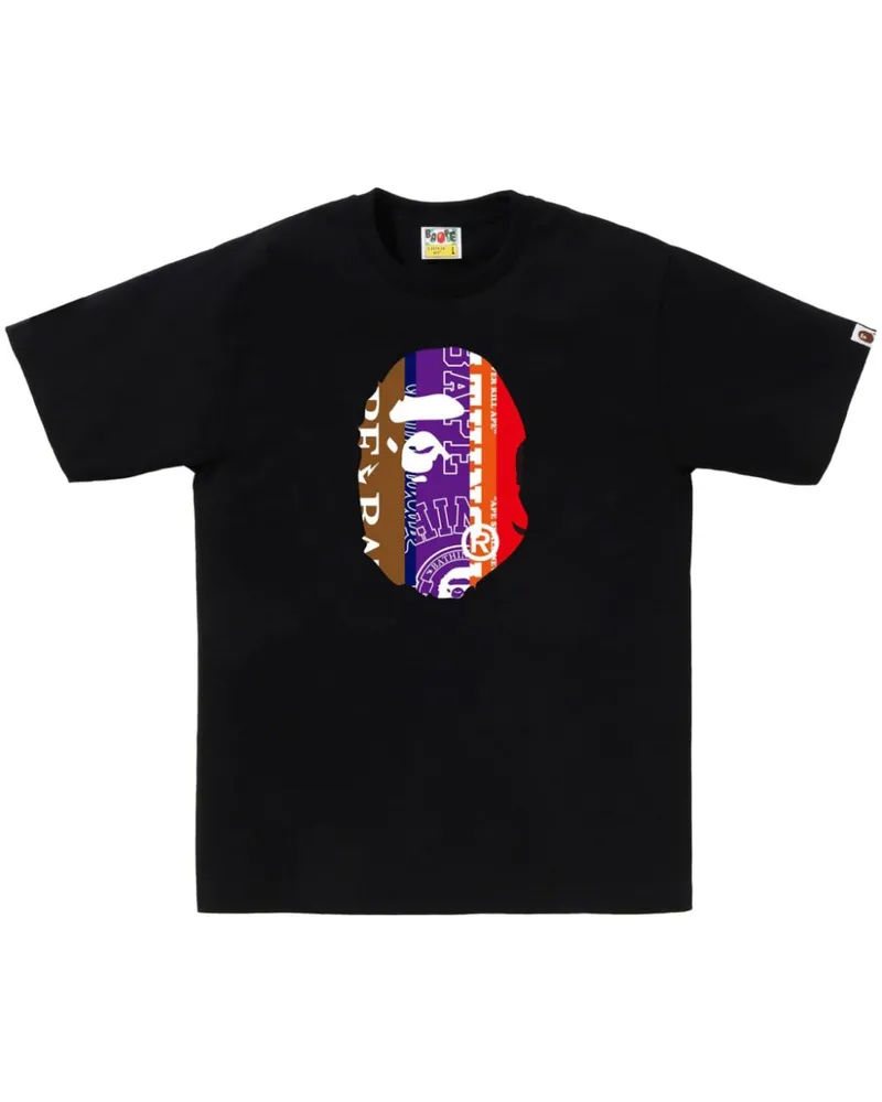 BAPE Fans Scarf Ape Head T-Shirt - Schwarz Schwarz