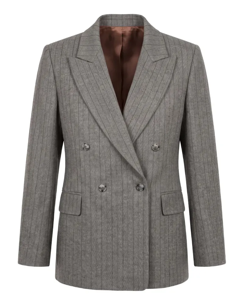 Paul Smith Doppelreihiger Blazer mit Kreidestreifen - Grau Grau