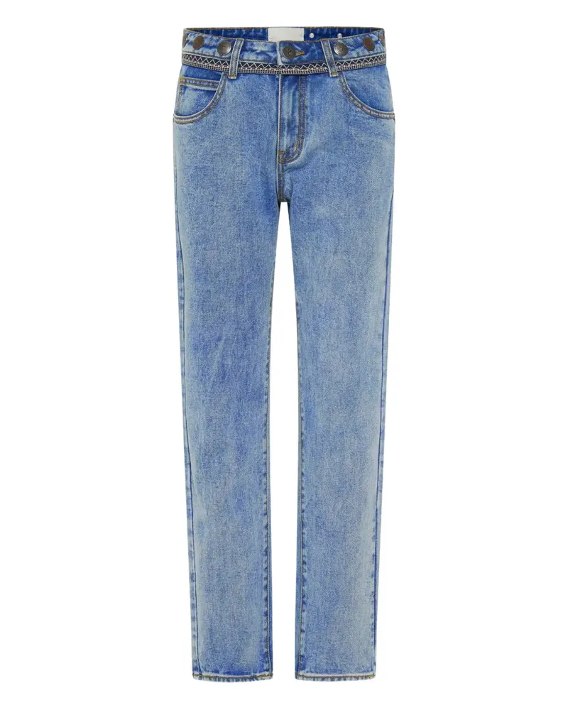 One Teaspoon Truckers coin-embellishment jeans - Blau Blau