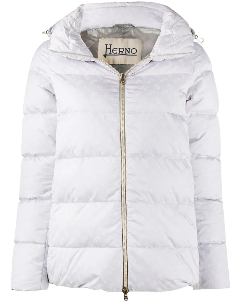 Herno Daunenjacke mit Logo - Grau Grau