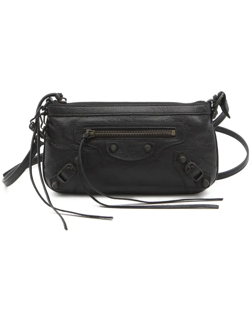 Balenciaga Le City leather shoulder bag - Schwarz Schwarz