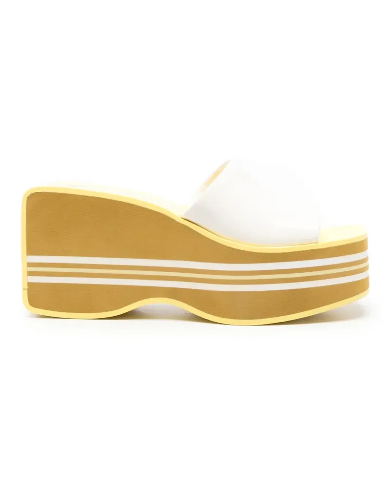 Chloé Swimming Cool Wedge-Mules - Weiß Weiß