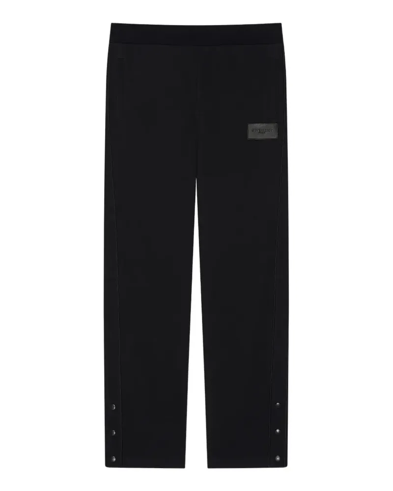 Givenchy logo-patch trousers - Schwarz Schwarz
