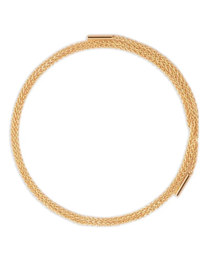 Nouvel Heritage 18kt Latch Rotgoldhalskette mit Diamant - Rosa Rosa