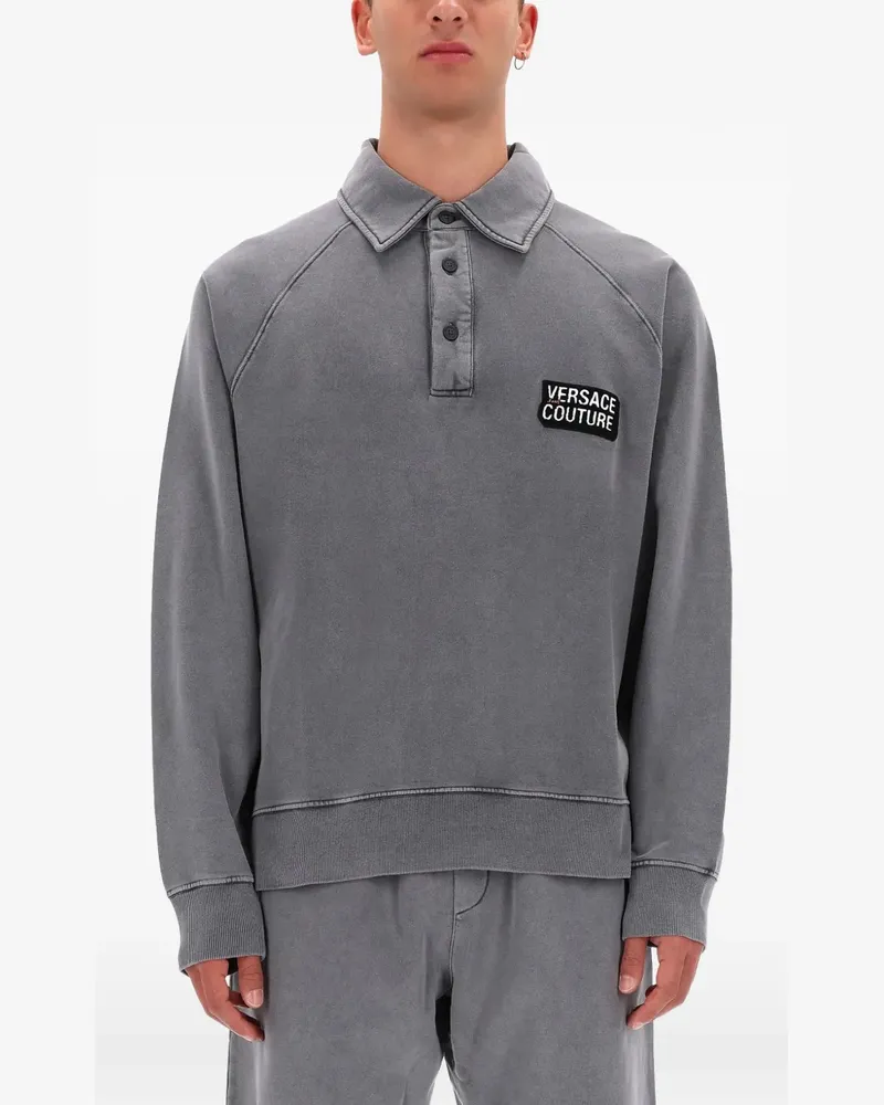 Versace Jeans long-sleeve polo shirt - Grau Grau
