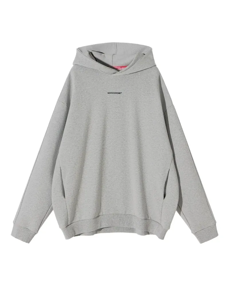 MONOCHROME Hoodie mit Logo - Grau Grau