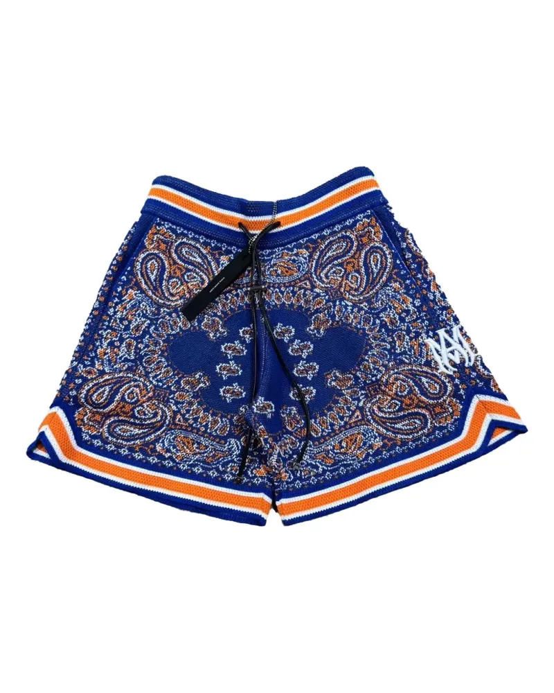 Amiri paisley-print shorts - Blau Blau