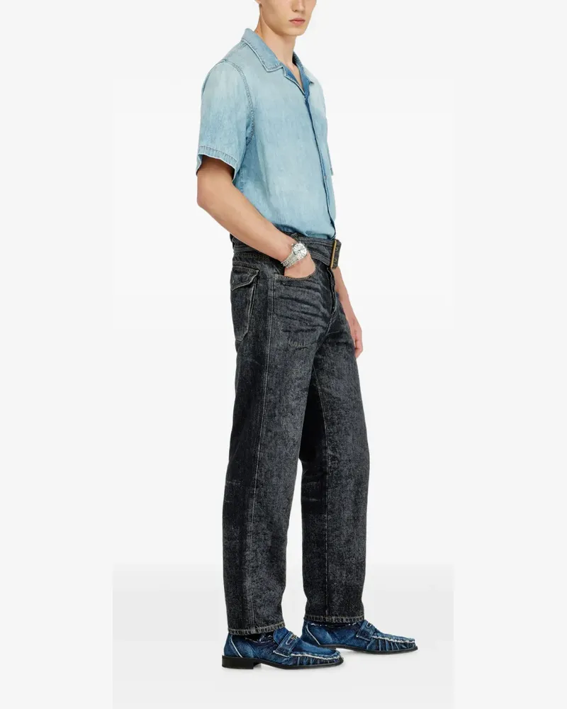 Diesel D-Marcus Jeans mit lockerem Schnitt - Schwarz Schwarz
