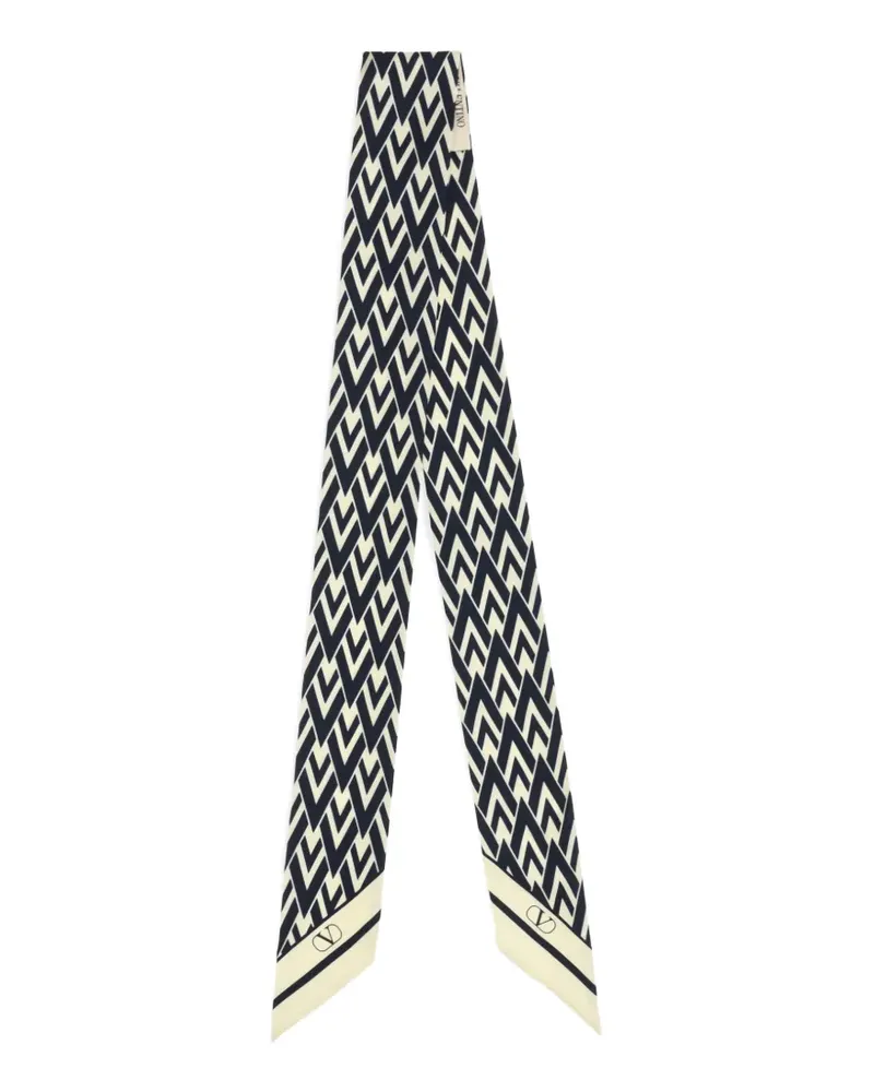 Valentino Garavani Tout La V iconographe scarf - Schwarz Schwarz
