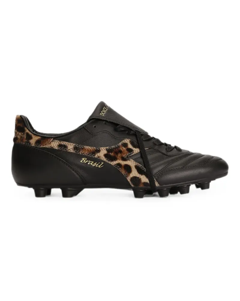 Dolce & Gabbana x Diadora leopard-print sneakers - Schwarz Schwarz