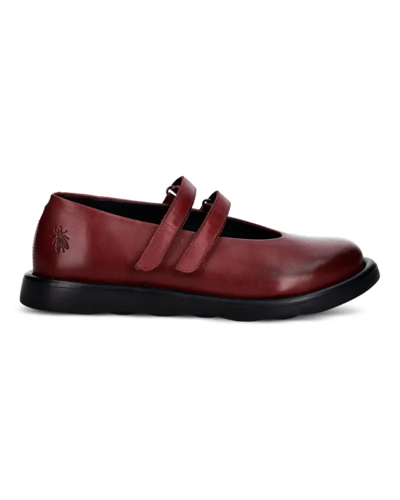 Fly London TORK514FLY Ballerinas mit Klettverschluss - Rot Rot