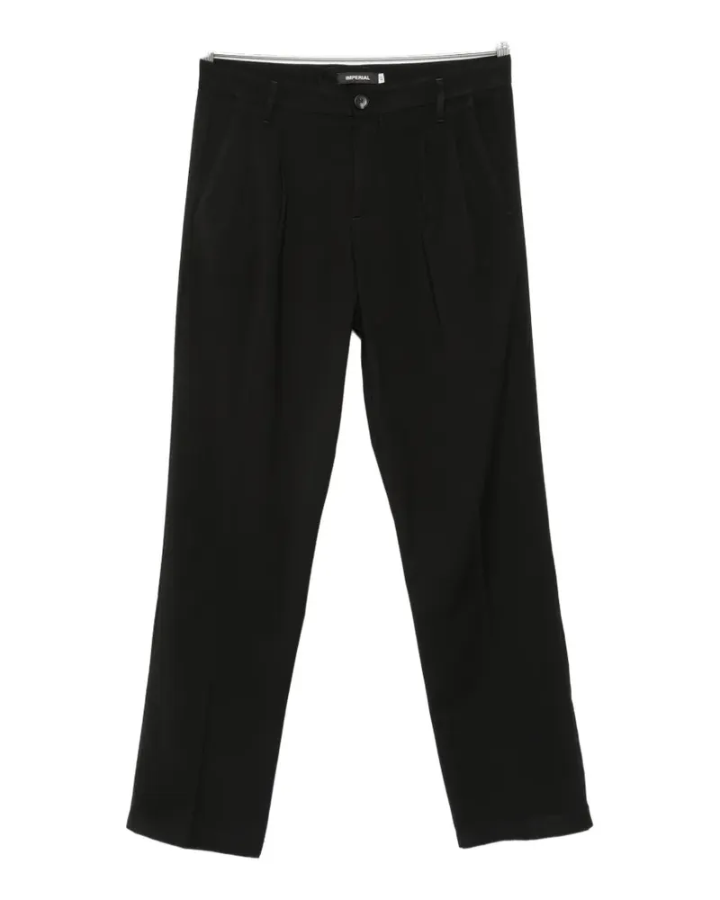 IMPERIAL pleated straight-leg trousers - Schwarz Schwarz