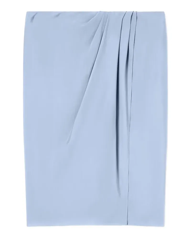 Giorgio Armani draped midi skirt - Blau Blau
