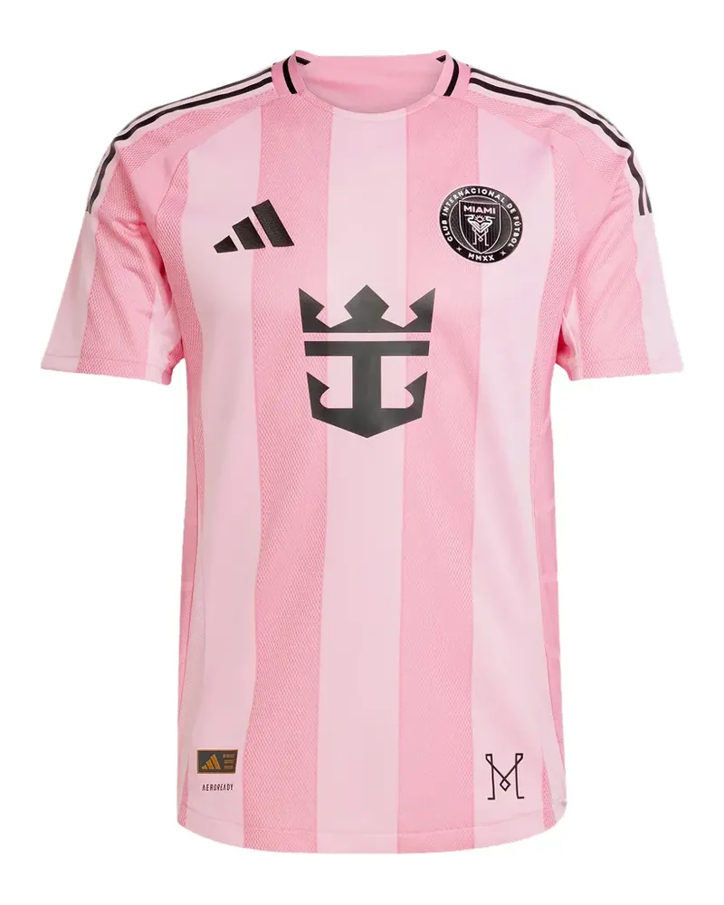 adidas x Inter Miami CF 25/26 gestreiftes T-Shirt - Rosa Rosa