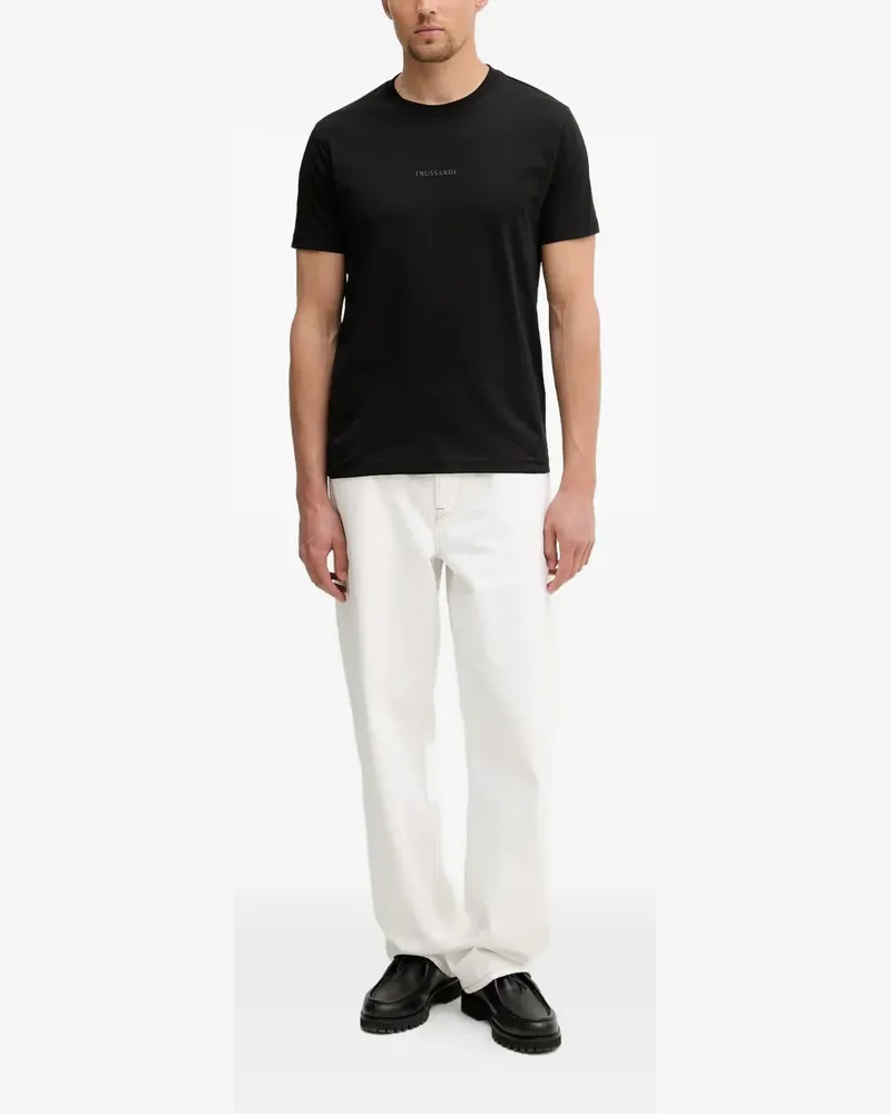 Trussardi logo-print short-sleeve T-shirt - Schwarz Schwarz