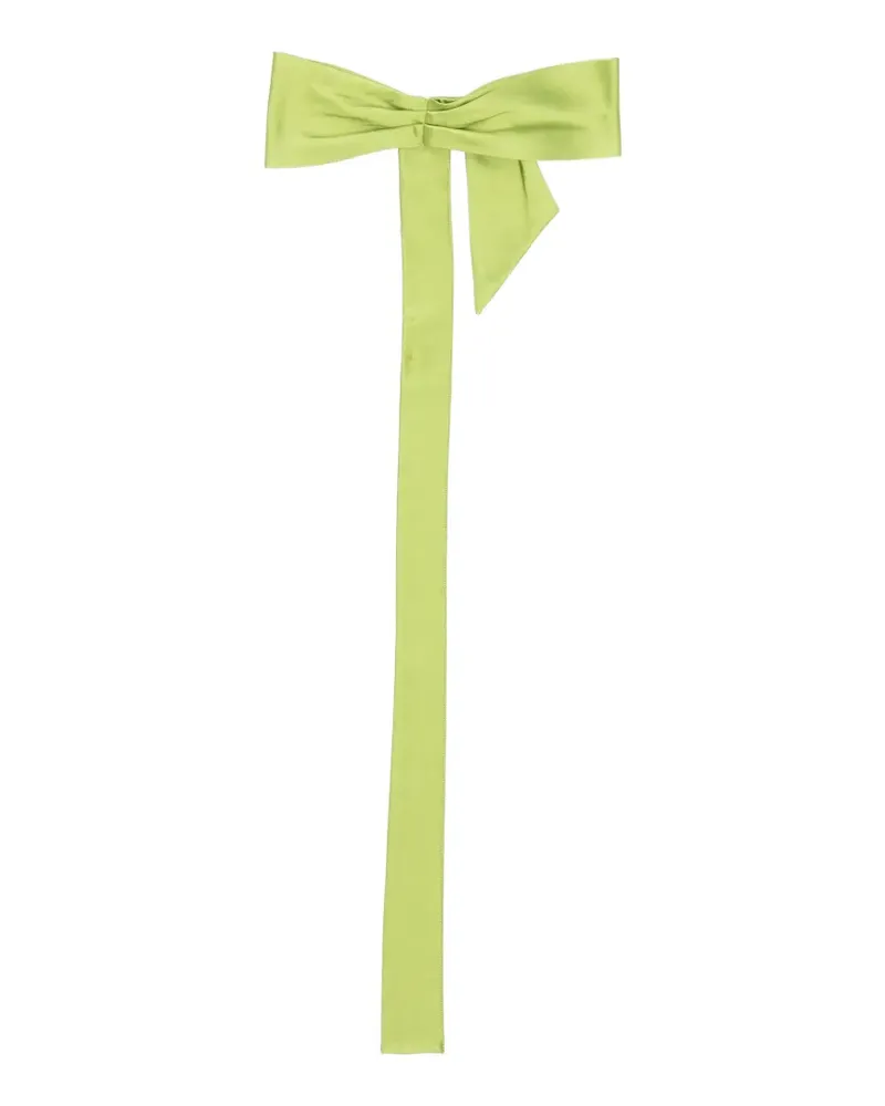 forte_forte satin bow scarf - Grün Grün