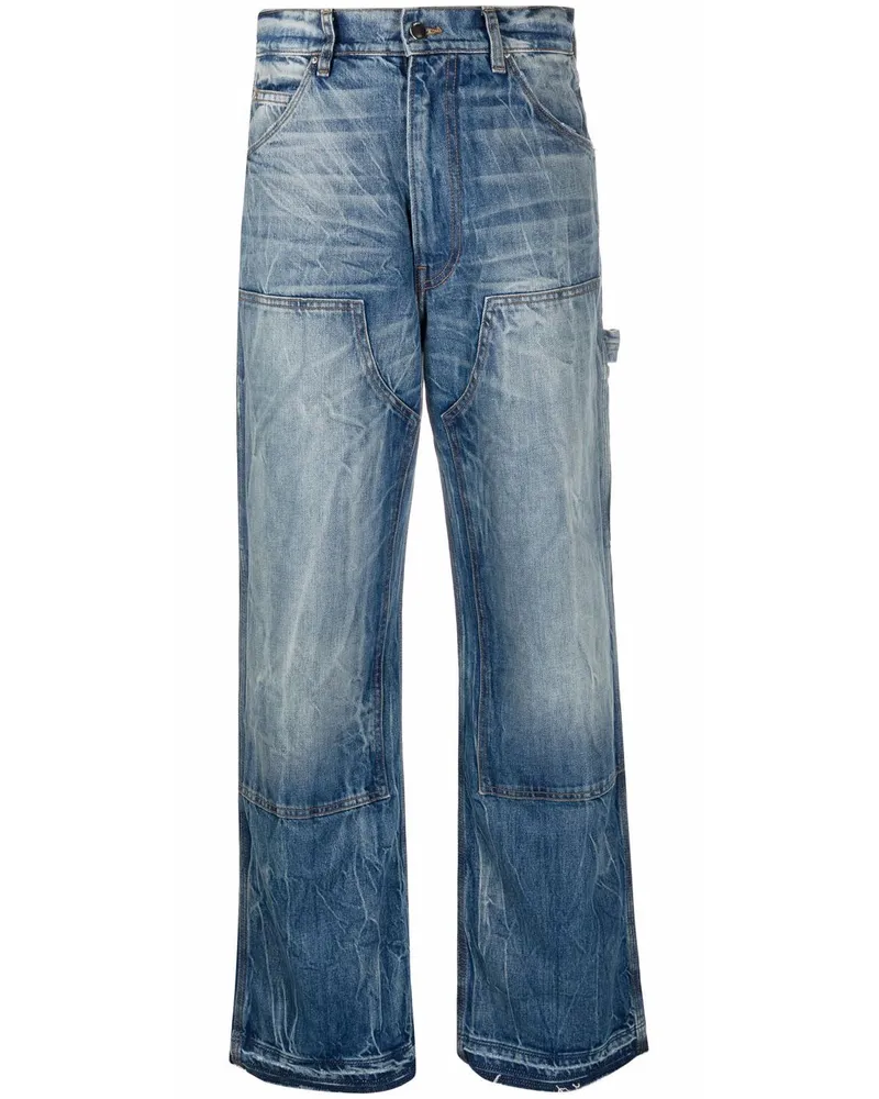 Amiri Jeans mit Bleach-Effekt - Blau Blau