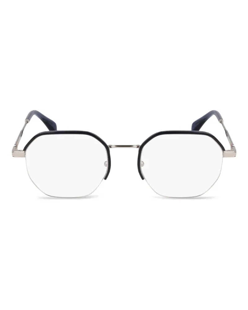 Paul Smith Brille mit geometrischem Gestell - Silber Silber