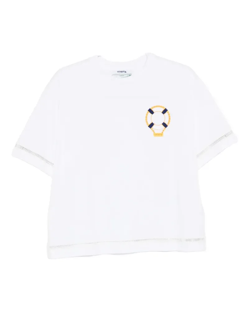 Vivetta embroidery T-shirt - Weiß Weiß
