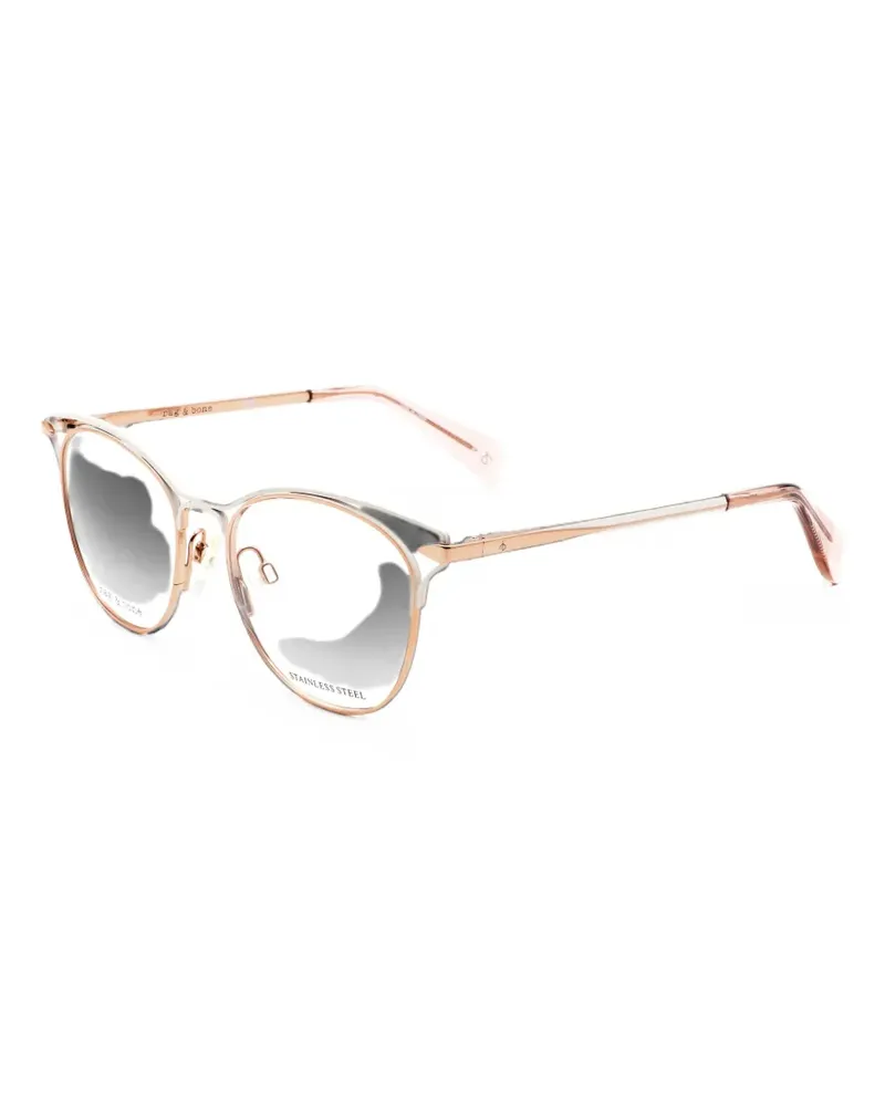 Rag & Bone Brille mit geometrischem Gestell - Gold Gold
