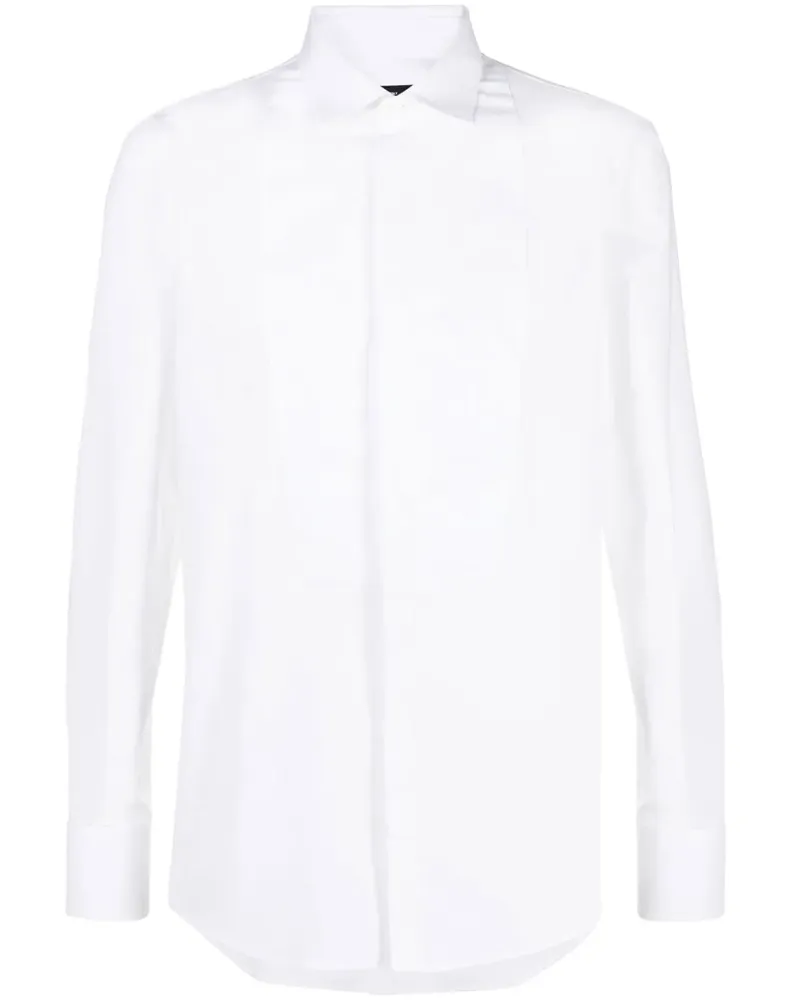 Dsquared2 Hemd mit Latz - Weiß Weiß