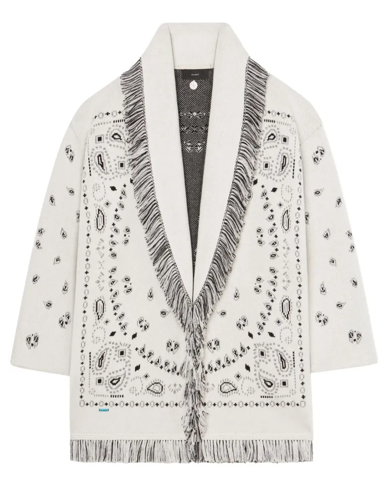 Alanui Jacquard-Cardigan - Weiß Weiß