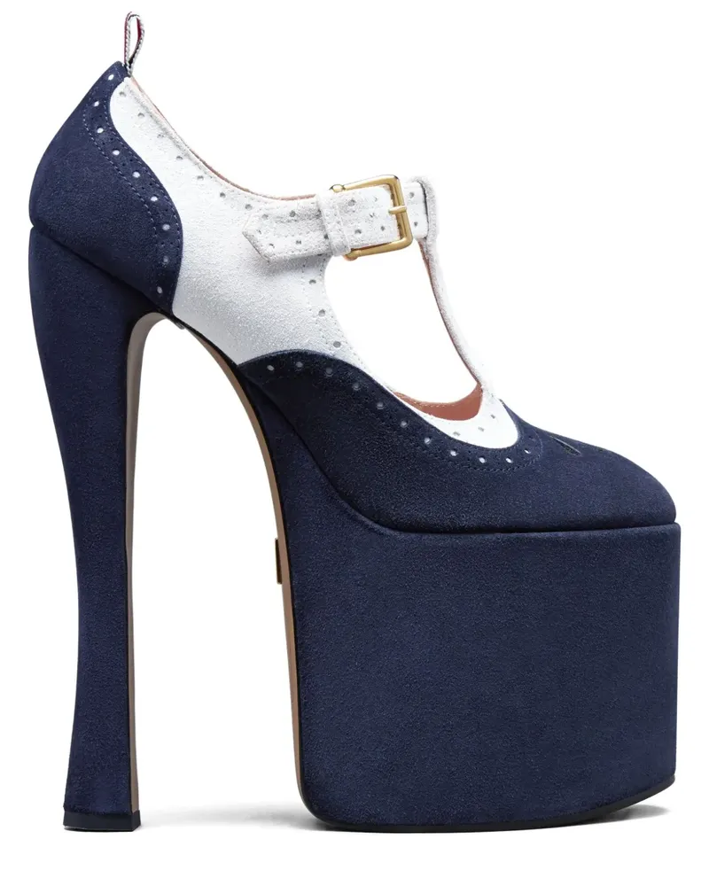 Thom Browne Thom John 4-Bar Plateau-Pumps - Blau Blau