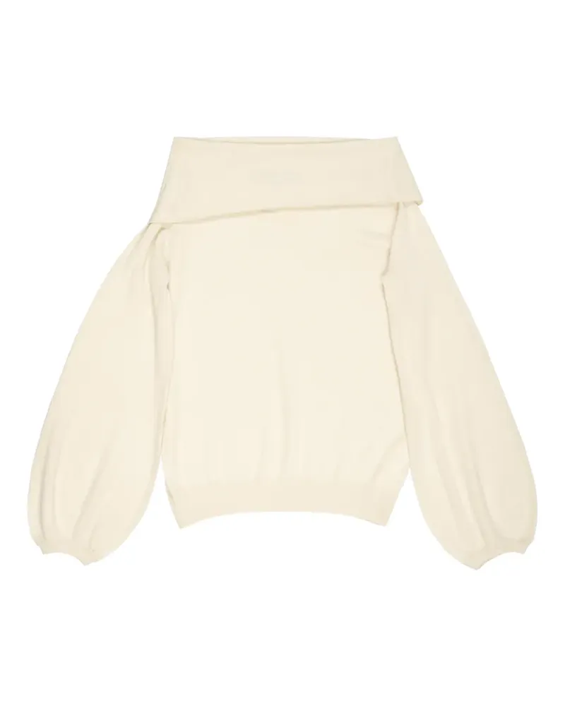 Frenckenberger Schulterfreier Gypsy Pullover - Nude Nude