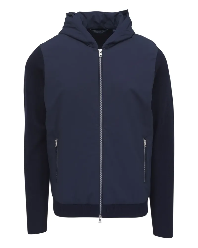 Peter Millar Gerippter Hoodie - Blau Blau