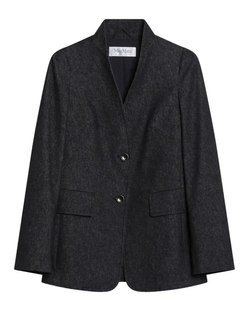 Max Mara denim effect cotton jacket - Grau Grau